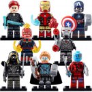 8pcs/set Avengers Endgame Captain Marvel Thor Hawkeye Iron Man Minifigures