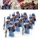 10pcs The North US Soldiers American Civil War Limited Version Minifigures