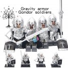 4pcs/set Gondor Soldier with Armor and weapons The Lord of the Rings Minifigures