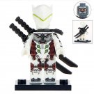Genji Overwatch White Ninja Single Sale Minifigures Moc Gift For Kids