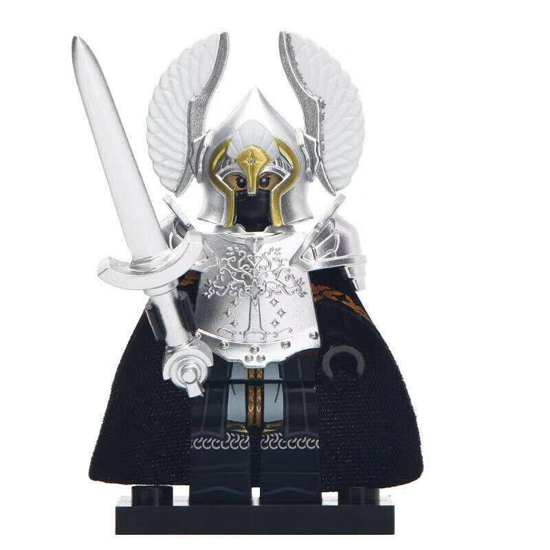 Gondor Soldier Fountain Guard The Lord of the Rings Moc Minifigures Block