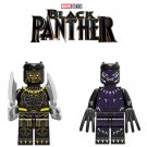 2pcs/set Marvel Black Panther suit T'Challa and Erik Killmonger Minifigures