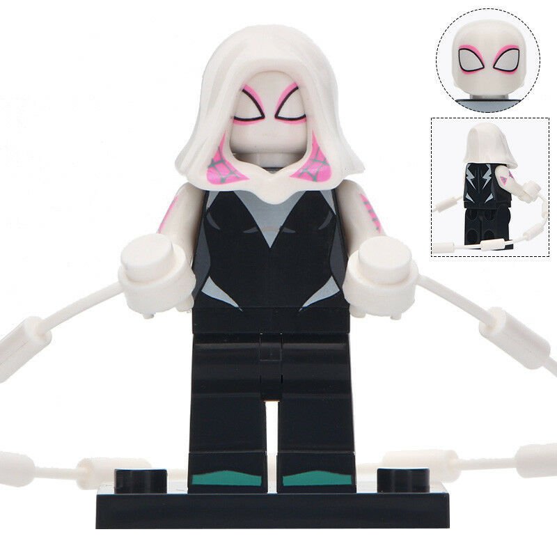Spider-Gwen Stacy Marvel Spider-Man Into the Spider-verse Minifigures Block