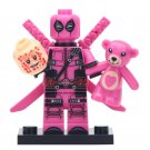 Rose Pink Deadpool Marvel Universe Moc Minifigures Toy Gift For Kids