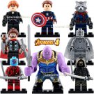 8pcs/set Marvel Endgame Thanos Hawkeye Nebula Thor Rocket Vision Minifigure