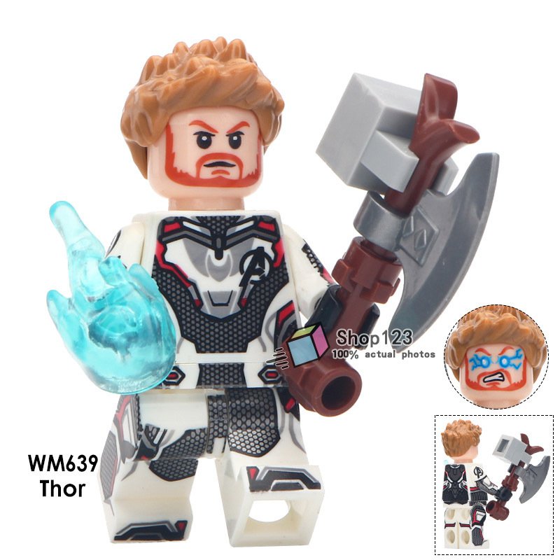 Thor with Quantum Realm Suits Marvel Avengers Endgame Minifigures Block toy