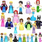 24Pcs/set Disney Princess Full Collection Mermaid Cinderella Minifigures