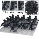 21pcs/set Special force Police The Swat Army with Mask Shield Weapon Minifigures