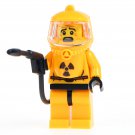 Nuclear Biohazard Yellow suit Single Sale Minifigures Block toy