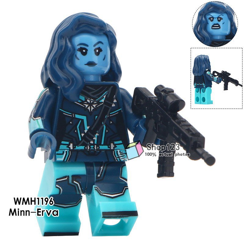 Minn-Erva Kree sniper of Starforce Marvel Captain Marvel Minifigures Block
