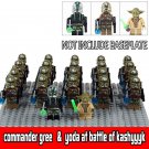 22pcs/set Star Wars 41st Elite corps Master Yoda And Commander Gree Minifigures