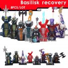 8pcs/set Ninjago Cartoon Monsters Snake Acidicus Skales Rattla Bytar Minifigures