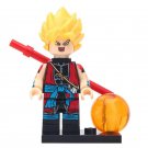 Xeno Goku Dragon Ball Z Super Saiyan Minifigures Block Toy Gift For Kids