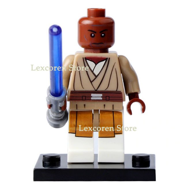 Mace Windu Jedi Star Wars The Clone Wars Minifigures Toy Gift for Kid
