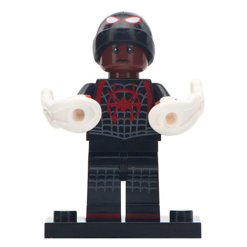 Miles Morales Black Suit Marvel Spider-Man Into the Spider-Verse Minifigure