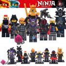 8pcs/set Game NinjaGo Cartoon Misako Garmadon Ultra Violet Hutchins Minifigures