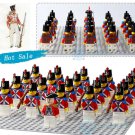21pcs/set UK Marine Corps Army Soldiers American Revolutionary War Minifigures