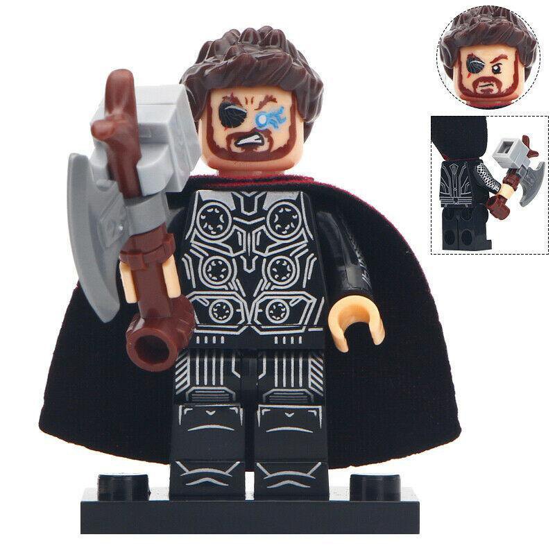 Thor Thunder God Marvel Avengers Infinity War Moc Minifigures Block Gift