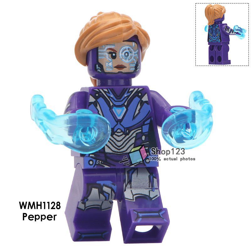 Pepper Potts Iron Armor Marvel Avengers Endgame Single Sale Minifigures Toy
