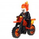 Ghost Rider With Mototbike Marvel Comics Minifigures Toy Gift for Kids