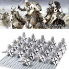 21pcs/set Medieval Knights Crusader Army Rome Commander Soldiers Minifigures Toy
