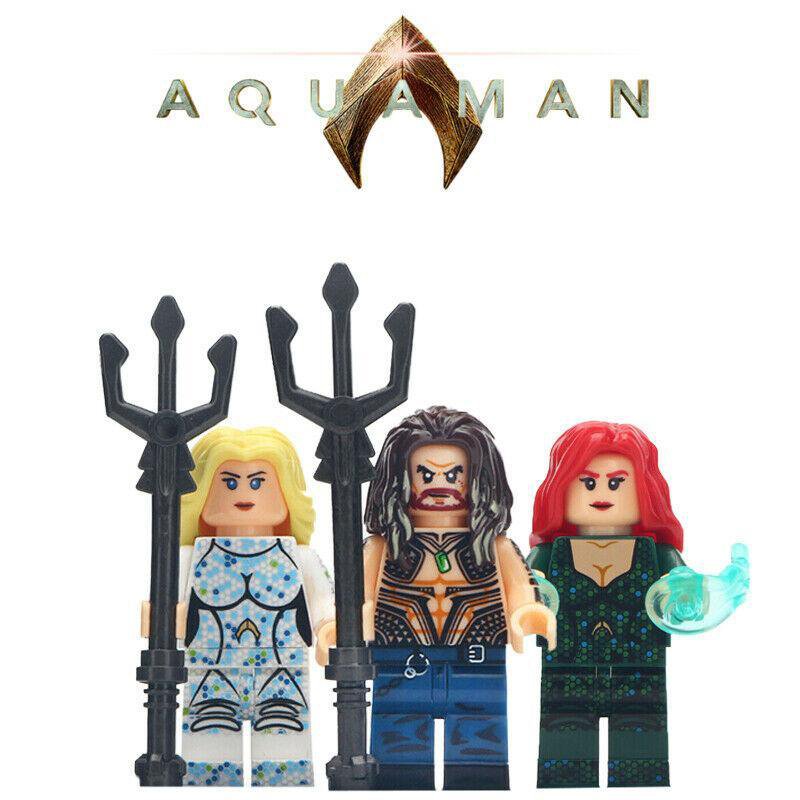 New Aquaman King of Atlantis DC Arthur Mera Atlanna Single Sale Minifigures
