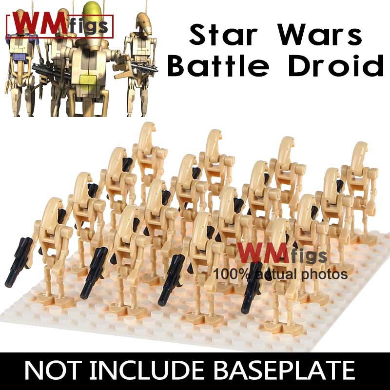 16pcs/set Battle Droid Dirty Army Star Wars The Phantom Menace Minifigures Block