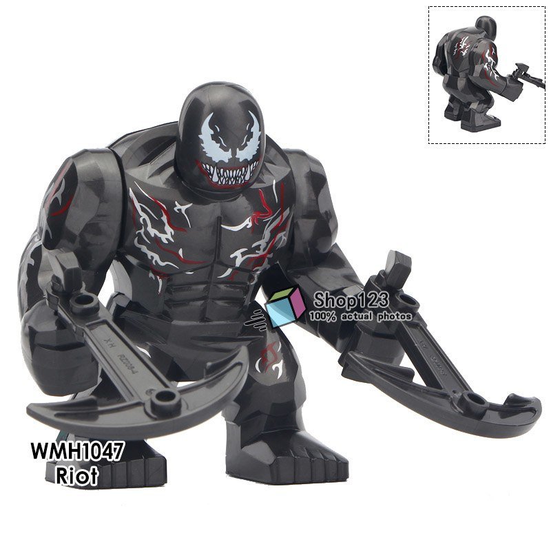 Single Sale Big Size Symbiote Riot Klyntar Marvel Venom movie Minifigures