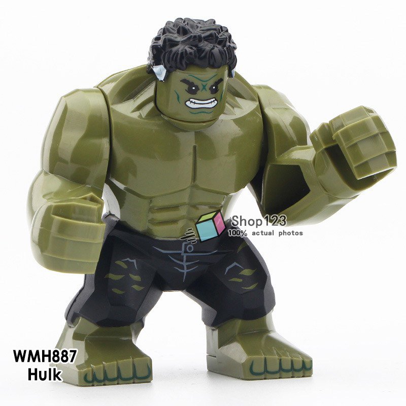 Single Sale Big Size Hulk Banner Superhero Avengers Infinity War Minifigures