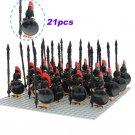 21pcs/set Medieval Greek Spartan Army Leonidas Battle of Thermopylae Toys