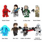 8pcs/set Star Wars Movies Anakin Rey Han Solo Kessel droid Max Rebo Minifigures