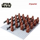 21pcs/set Star Wars Chewie Chewbacca Commanded The Wookiee Army Minifigures Toys