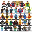 34pcs SuperHero DC Aquaman Mera Batman Superman Jor-El Reverse-Flash Minifigures