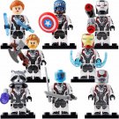 8pcs/set Avengers Endgame Quantum Suit Thor Ant-Man Nebula Minifigures Toy