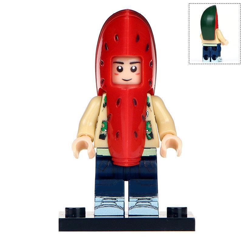 The Watermelon Man Minifigures Fruit Series Moc Toy Gift For Kids