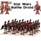 16pcs/set Star Wars The Clone Wars Battle Droid Combat Robot Army Minifigures