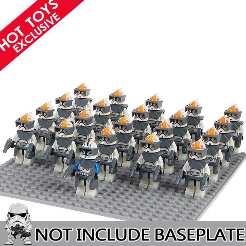 21pcs/set Star Wars Clone troopers Wolfpack Battalion Republic Army Minifigures