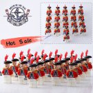 21pcs/set The British Royal Guard Army American Revolutionary War Minifigures