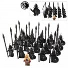 21pcs/set Game of Thrones Dragon Queen Daenerys And Unsullied Army Minifigures