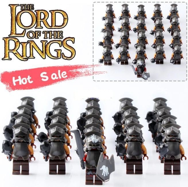 21pcs The Lord of the Rings Minifigures Uruk-hai Mordor Orcs Army of Lord Sauron