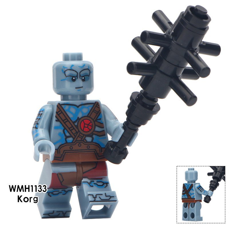 Korg Kronan warrior Marvel Thor Ragnarok Avengers Endgame Minifigures Block