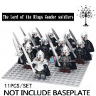 11pcs/set The Lord of the Rings Gondor Soldiers Sword Infantry Minifigures