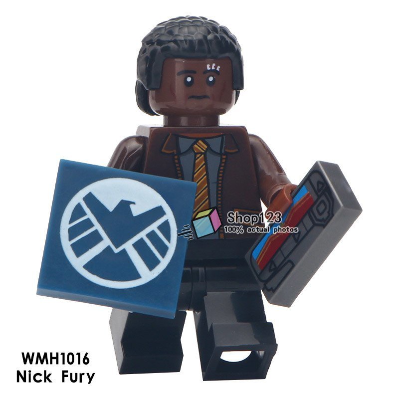 Agent Nick Fury in Captain Marvel Movie Single Sale Minifigures Block Toy