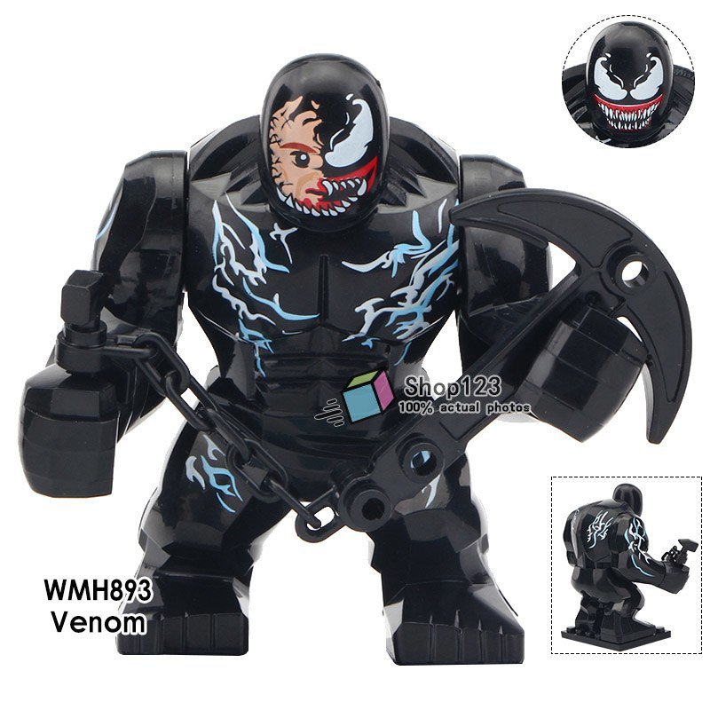 Single Sale Big Size Venom Eddie Brock Superhero Marvel Movies Minifigures Block
