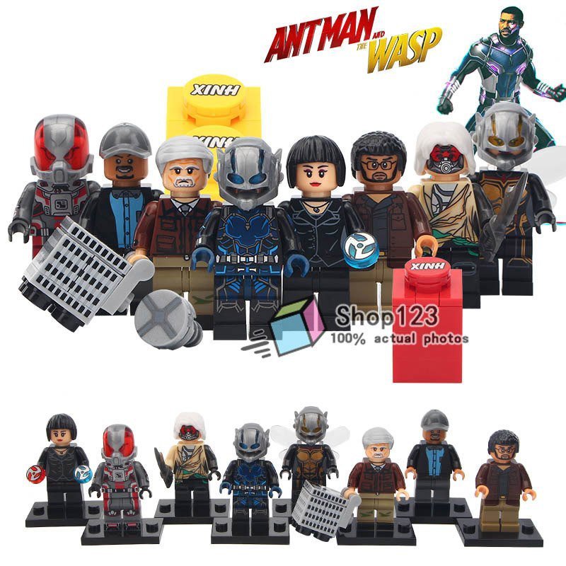 8pcs/set Ant-Man and The Wasp Minifigures Goliath Hank Pym Janet van Dyne Luis