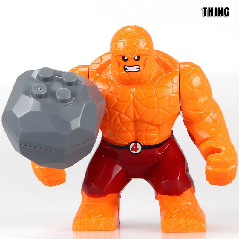 Single Sale Big Size The Thing Ben Grimm Marvel Fantastic Four Movie Minifigures
