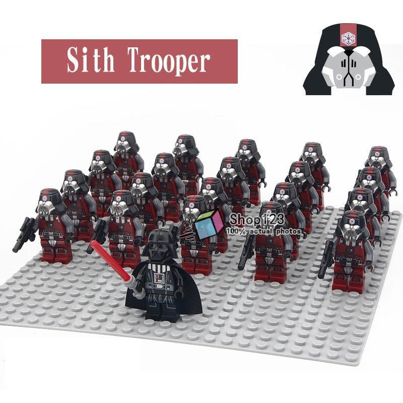 21pcs/set Star Wars The Old Republic Sith troopers And Darth Vader Minifigures