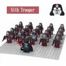 21pcs/set Star Wars The Old Republic Sith troopers And Darth Vader Minifigures