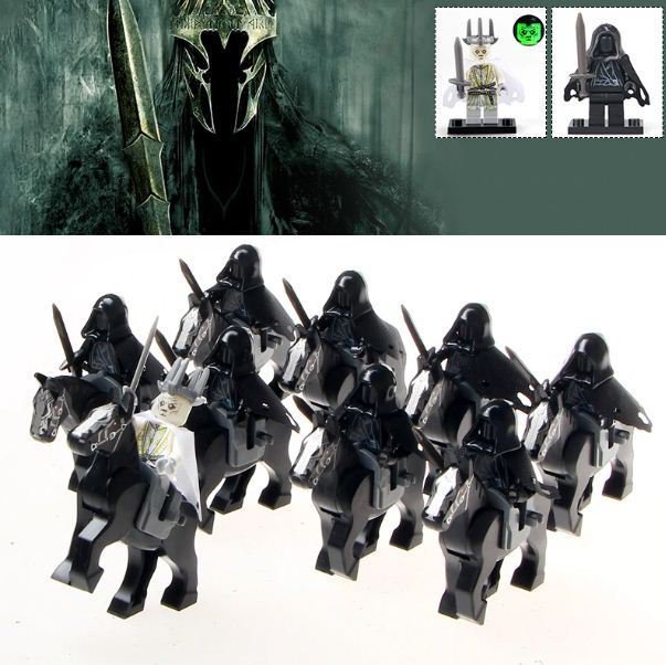 18pcs The Lord of the Rings Minifigures Witch-king of Angmar And Ringwraith Army