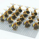 21pcs/set Viking Warrior Army Great Heathen Army Medieval Knights Minifigures